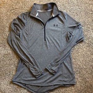 Light charcoal Grey Under Armour 1/4 zip